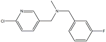 [(6-chloropyridin-3-yl)methyl][(3-fluorophenyl)methyl]methylamine Struktur