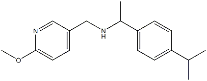 [(6-methoxypyridin-3-yl)methyl]({1-[4-(propan-2-yl)phenyl]ethyl})amine Struktur