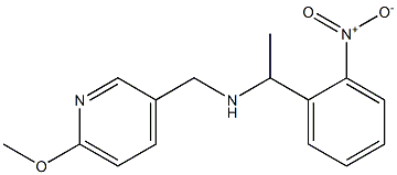 [(6-methoxypyridin-3-yl)methyl][1-(2-nitrophenyl)ethyl]amine Struktur