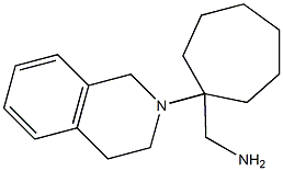 [1-(1,2,3,4-tetrahydroisoquinolin-2-yl)cycloheptyl]methanamine Struktur