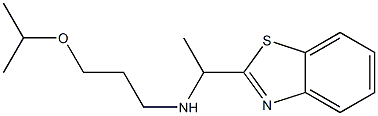 [1-(1,3-benzothiazol-2-yl)ethyl][3-(propan-2-yloxy)propyl]amine Struktur