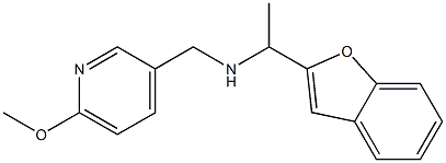 [1-(1-benzofuran-2-yl)ethyl][(6-methoxypyridin-3-yl)methyl]amine Struktur