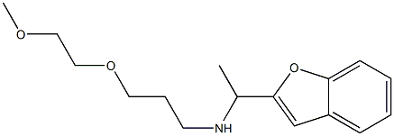 [1-(1-benzofuran-2-yl)ethyl][3-(2-methoxyethoxy)propyl]amine Struktur