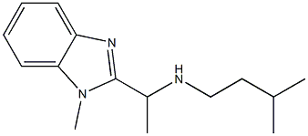 [1-(1-methyl-1H-1,3-benzodiazol-2-yl)ethyl](3-methylbutyl)amine Struktur