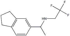 [1-(2,3-dihydro-1H-inden-5-yl)ethyl](2,2,2-trifluoroethyl)amine Struktur