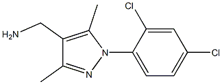 [1-(2,4-dichlorophenyl)-3,5-dimethyl-1H-pyrazol-4-yl]methylamine Struktur