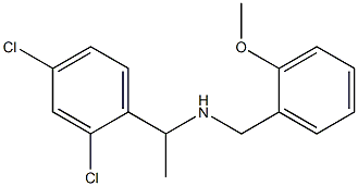 [1-(2,4-dichlorophenyl)ethyl][(2-methoxyphenyl)methyl]amine Struktur