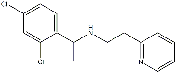 [1-(2,4-dichlorophenyl)ethyl][2-(pyridin-2-yl)ethyl]amine Struktur