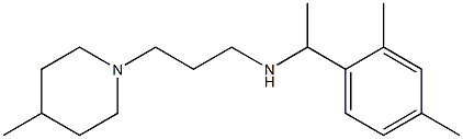 [1-(2,4-dimethylphenyl)ethyl][3-(4-methylpiperidin-1-yl)propyl]amine Struktur