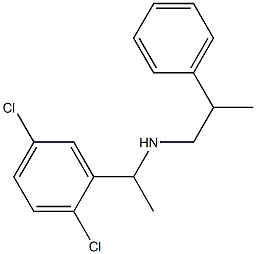 [1-(2,5-dichlorophenyl)ethyl](2-phenylpropyl)amine Struktur