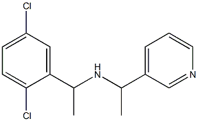 [1-(2,5-dichlorophenyl)ethyl][1-(pyridin-3-yl)ethyl]amine Struktur