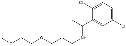 [1-(2,5-dichlorophenyl)ethyl][3-(2-methoxyethoxy)propyl]amine Struktur