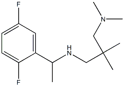 [1-(2,5-difluorophenyl)ethyl]({2-[(dimethylamino)methyl]-2-methylpropyl})amine Struktur