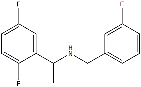 [1-(2,5-difluorophenyl)ethyl][(3-fluorophenyl)methyl]amine Struktur