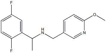 [1-(2,5-difluorophenyl)ethyl][(6-methoxypyridin-3-yl)methyl]amine Struktur