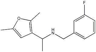 [1-(2,5-dimethylfuran-3-yl)ethyl][(3-fluorophenyl)methyl]amine Struktur