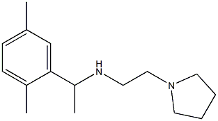 [1-(2,5-dimethylphenyl)ethyl][2-(pyrrolidin-1-yl)ethyl]amine Struktur