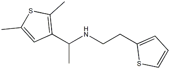 [1-(2,5-dimethylthiophen-3-yl)ethyl][2-(thiophen-2-yl)ethyl]amine Struktur