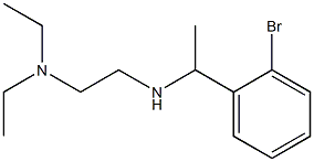 [1-(2-bromophenyl)ethyl][2-(diethylamino)ethyl]amine Struktur