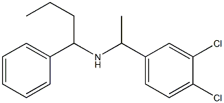 [1-(3,4-dichlorophenyl)ethyl](1-phenylbutyl)amine Struktur