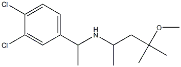 [1-(3,4-dichlorophenyl)ethyl](4-methoxy-4-methylpentan-2-yl)amine Struktur