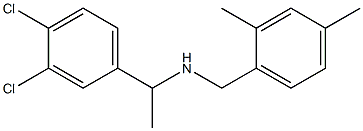 [1-(3,4-dichlorophenyl)ethyl][(2,4-dimethylphenyl)methyl]amine Struktur