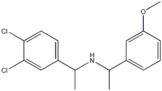 [1-(3,4-dichlorophenyl)ethyl][1-(3-methoxyphenyl)ethyl]amine Struktur