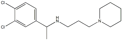 [1-(3,4-dichlorophenyl)ethyl][3-(piperidin-1-yl)propyl]amine Struktur