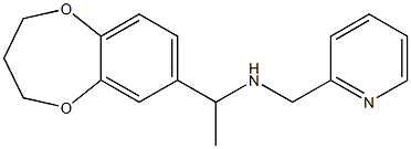 [1-(3,4-dihydro-2H-1,5-benzodioxepin-7-yl)ethyl](pyridin-2-ylmethyl)amine Struktur