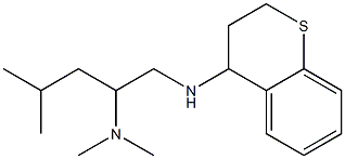 [1-(3,4-dihydro-2H-1-benzothiopyran-4-ylamino)-4-methylpentan-2-yl]dimethylamine Struktur