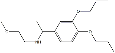 [1-(3,4-dipropoxyphenyl)ethyl](2-methoxyethyl)amine Struktur