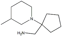 [1-(3-methylpiperidin-1-yl)cyclopentyl]methylamine Struktur