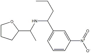 [1-(3-nitrophenyl)butyl][1-(oxolan-2-yl)ethyl]amine Struktur