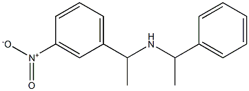 [1-(3-nitrophenyl)ethyl](1-phenylethyl)amine Struktur