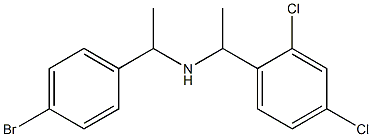 [1-(4-bromophenyl)ethyl][1-(2,4-dichlorophenyl)ethyl]amine Struktur