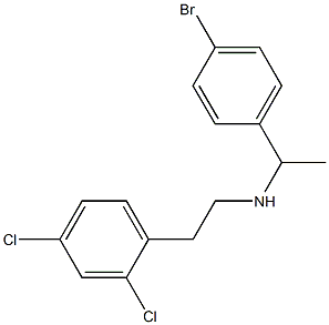 [1-(4-bromophenyl)ethyl][2-(2,4-dichlorophenyl)ethyl]amine Struktur