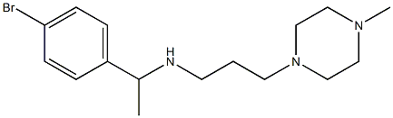 [1-(4-bromophenyl)ethyl][3-(4-methylpiperazin-1-yl)propyl]amine Struktur