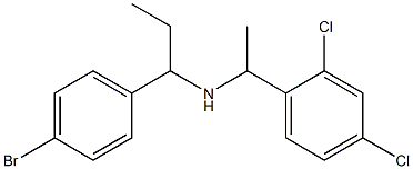 [1-(4-bromophenyl)propyl][1-(2,4-dichlorophenyl)ethyl]amine Struktur