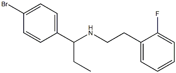 [1-(4-bromophenyl)propyl][2-(2-fluorophenyl)ethyl]amine Struktur