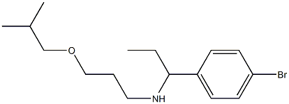 [1-(4-bromophenyl)propyl][3-(2-methylpropoxy)propyl]amine Struktur