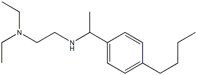 [1-(4-butylphenyl)ethyl][2-(diethylamino)ethyl]amine Struktur