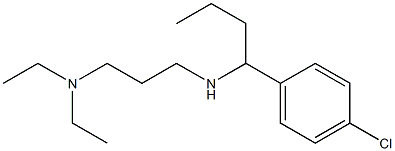 [1-(4-chlorophenyl)butyl][3-(diethylamino)propyl]amine Struktur