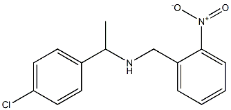 [1-(4-chlorophenyl)ethyl][(2-nitrophenyl)methyl]amine Struktur