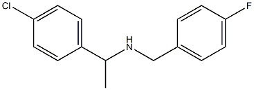 [1-(4-chlorophenyl)ethyl][(4-fluorophenyl)methyl]amine Struktur