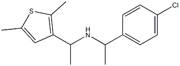 [1-(4-chlorophenyl)ethyl][1-(2,5-dimethylthiophen-3-yl)ethyl]amine Struktur