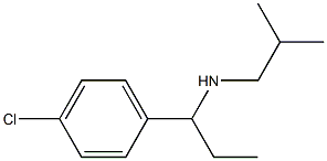 [1-(4-chlorophenyl)propyl](2-methylpropyl)amine Struktur