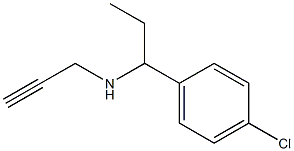 [1-(4-chlorophenyl)propyl](prop-2-yn-1-yl)amine Struktur