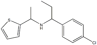 [1-(4-chlorophenyl)propyl][1-(thiophen-2-yl)ethyl]amine Struktur