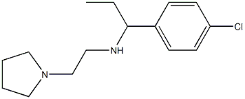 [1-(4-chlorophenyl)propyl][2-(pyrrolidin-1-yl)ethyl]amine Struktur