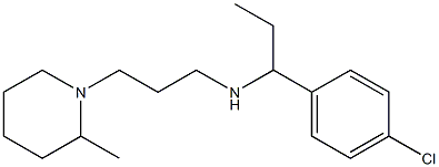 [1-(4-chlorophenyl)propyl][3-(2-methylpiperidin-1-yl)propyl]amine Struktur